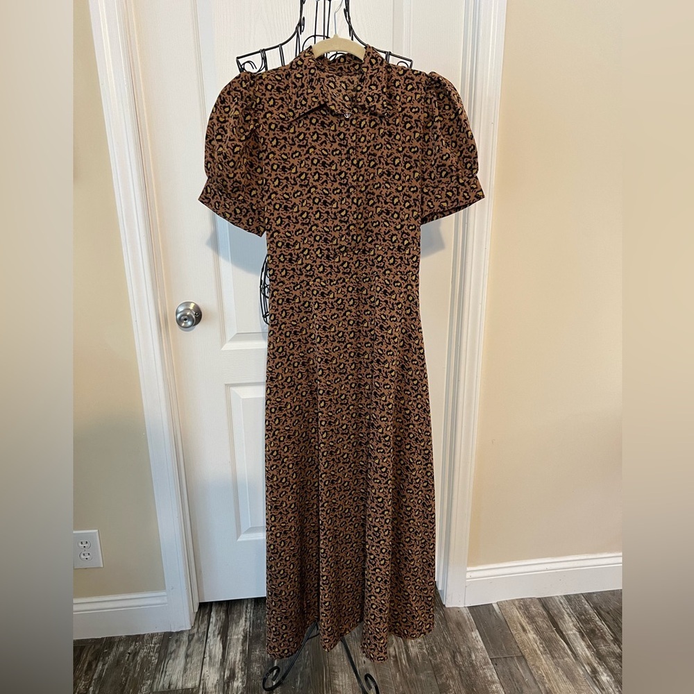 Unbranded Leopard Print Maxi Dress